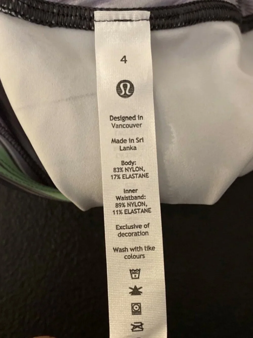Lululemon Base Pace High-Rise 8" Shorts Paint Glide Warp Multi Size 4 - Picture 5 of 5